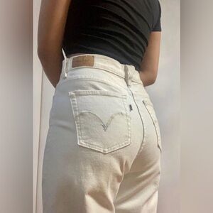 LEVI’S 512 bootcut perfectly slimming high rise wide leg white NEW size 16M